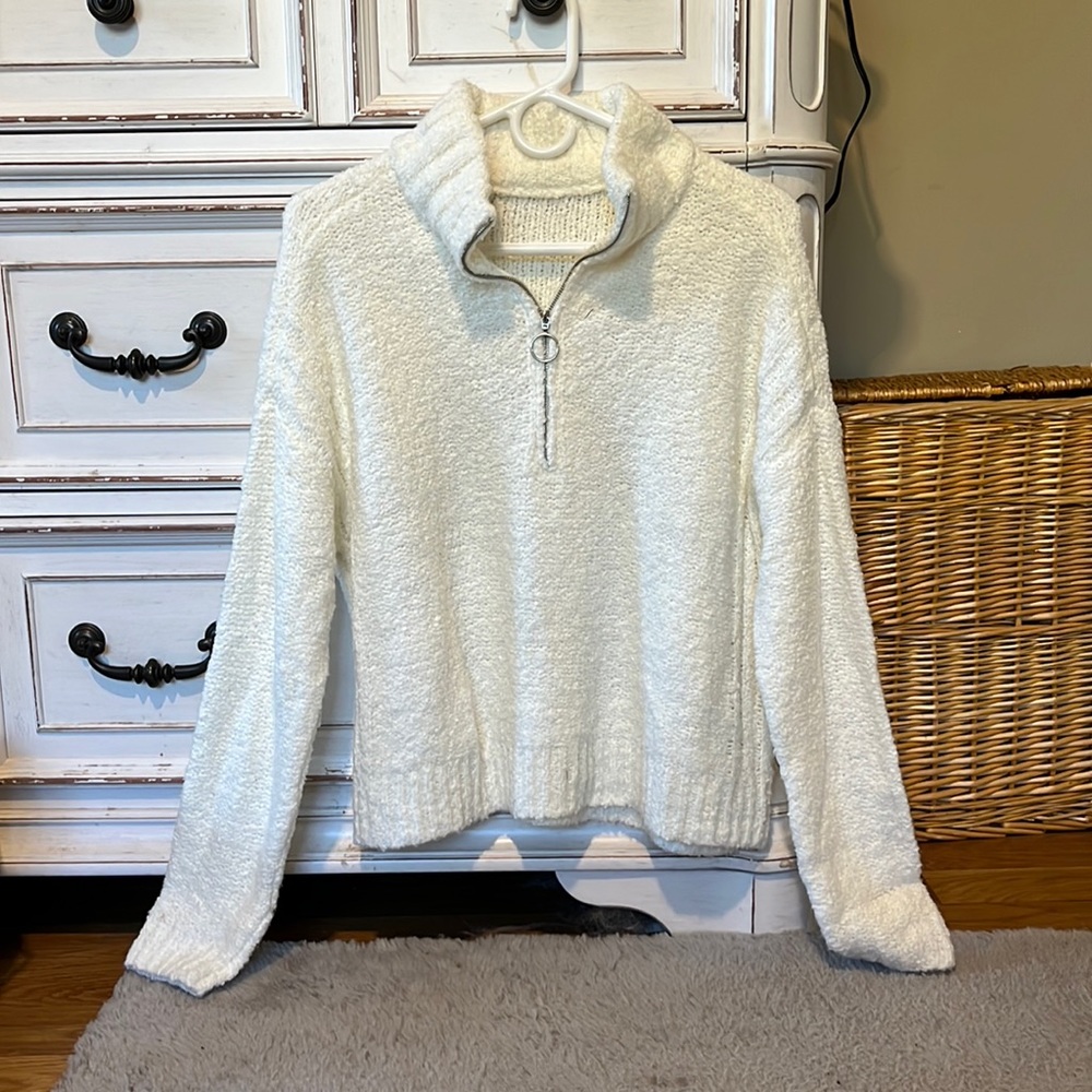 cute half zip sweater